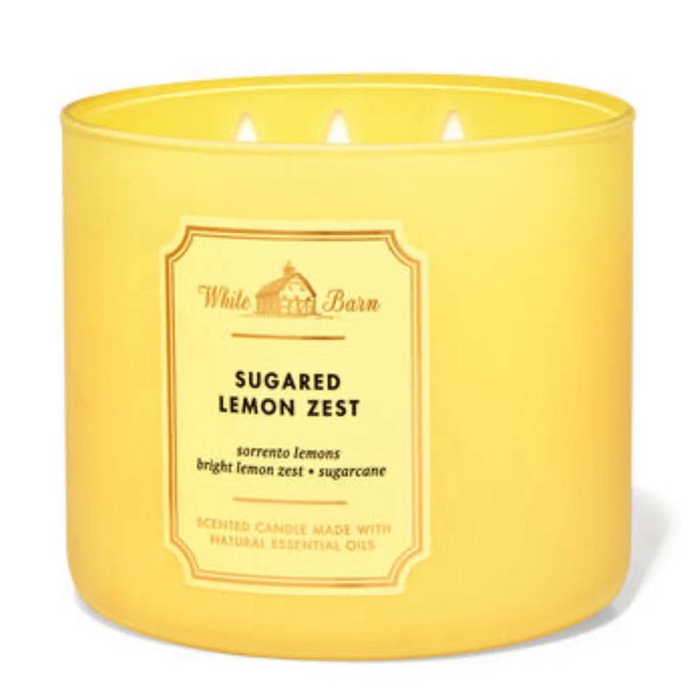 White Barn Sugared Lemon Zest 3-Wick Candle